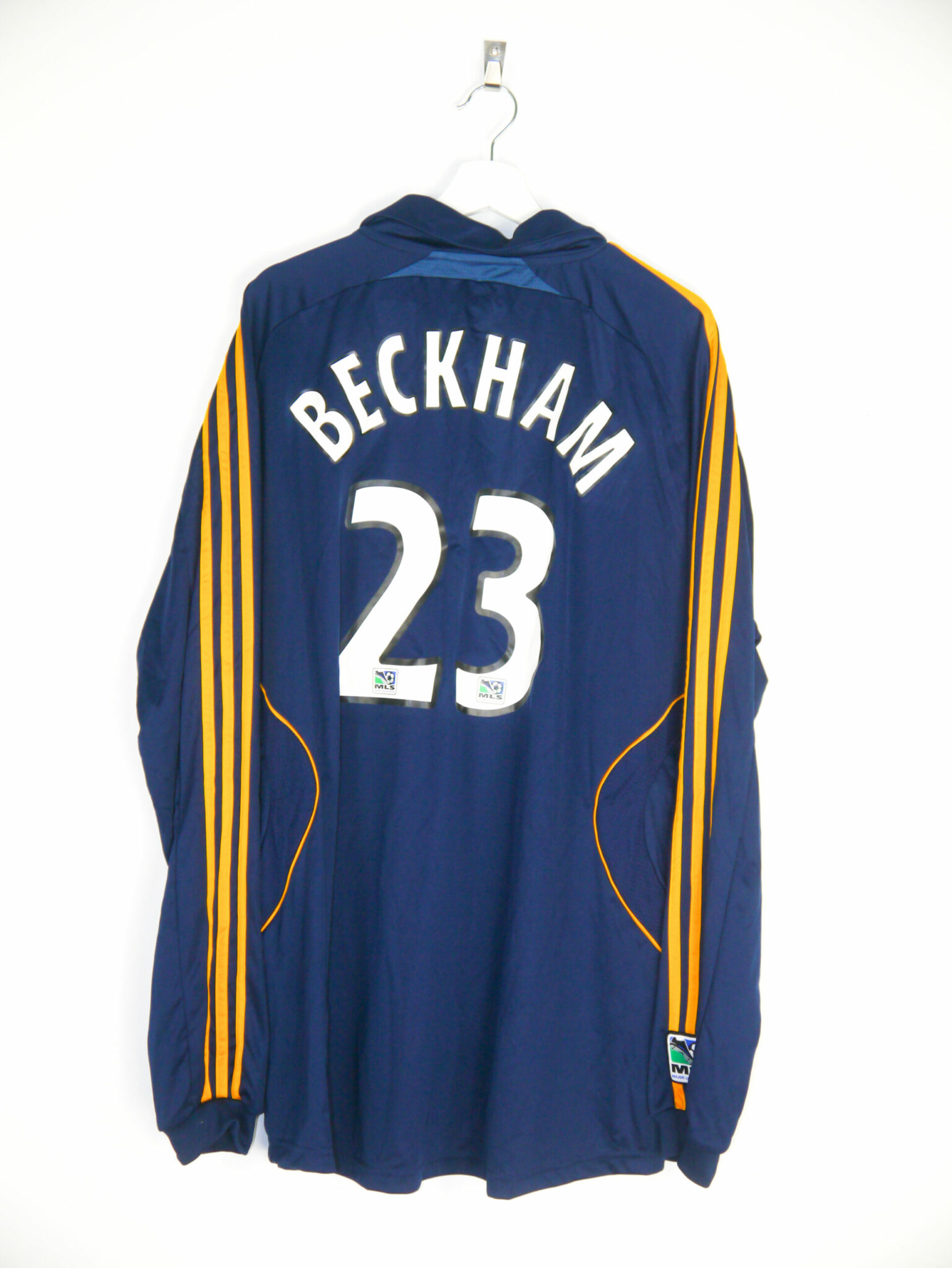 2007-08 LA Galaxy L/S away jersey (#23 BECKHAM) - XXL
