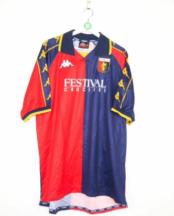 Genoa CFC Home football shirt 1998 - 2000. Sponsored by Festival