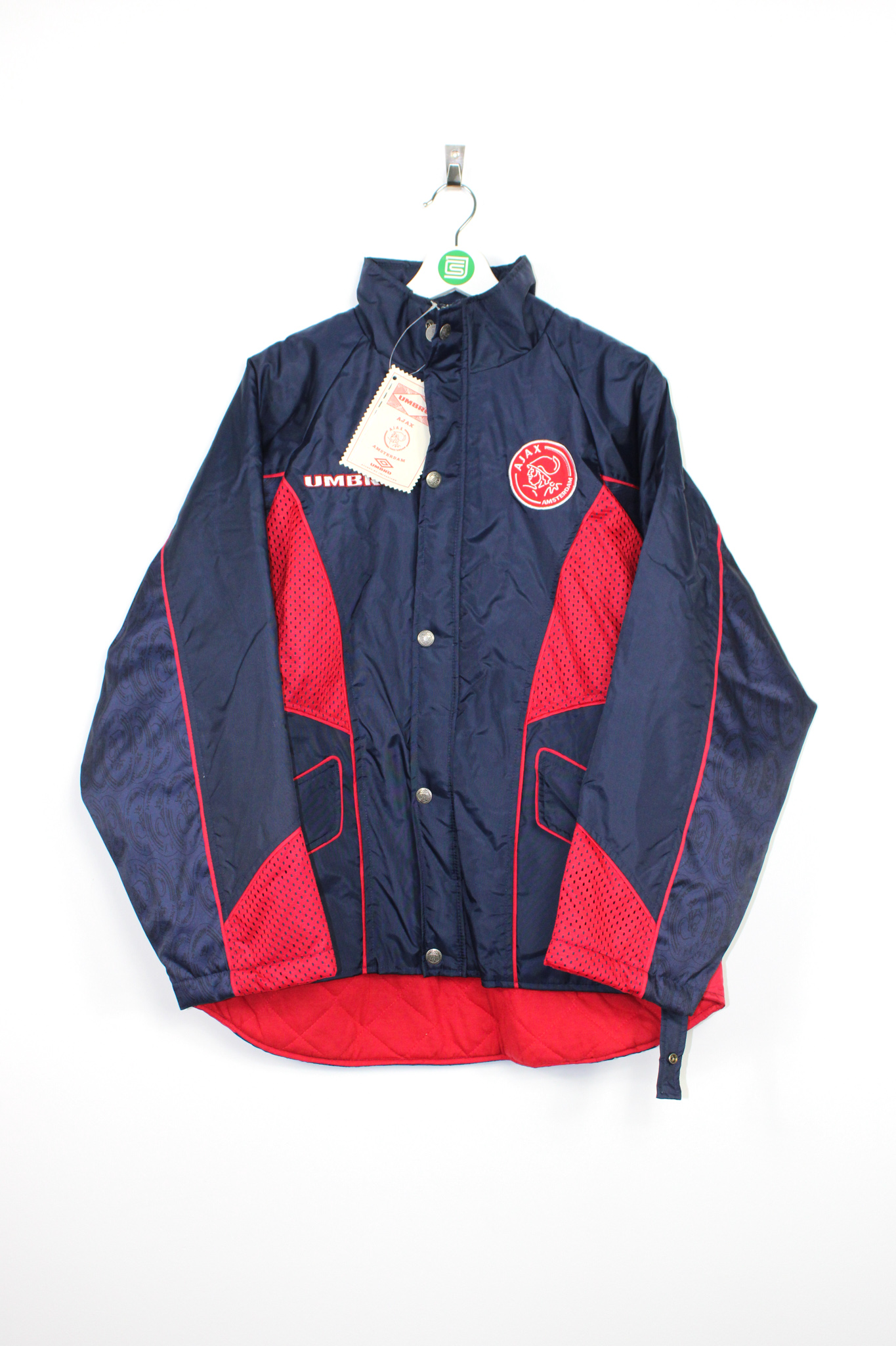 Omgeving Haarvaten Dekbed 1996-97 Ajax x UMBRO *BNWT* bench coat - M • RB - Classic Soccer Jerseys