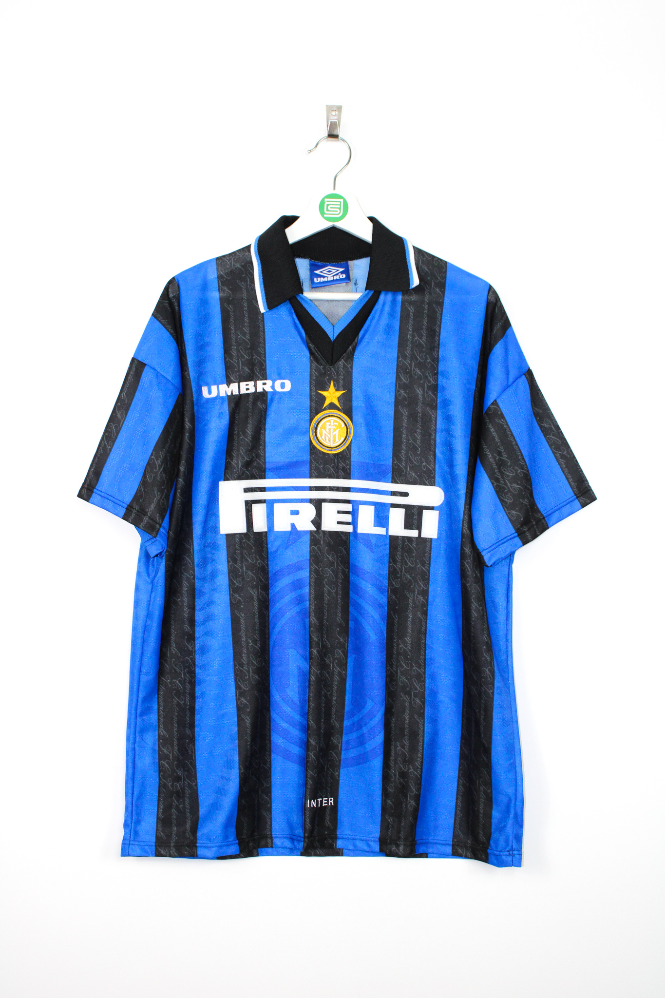 1997-98 Inter Milan Home Jersey (#10 Ronaldo) - L • Rb - Classic Soccer 