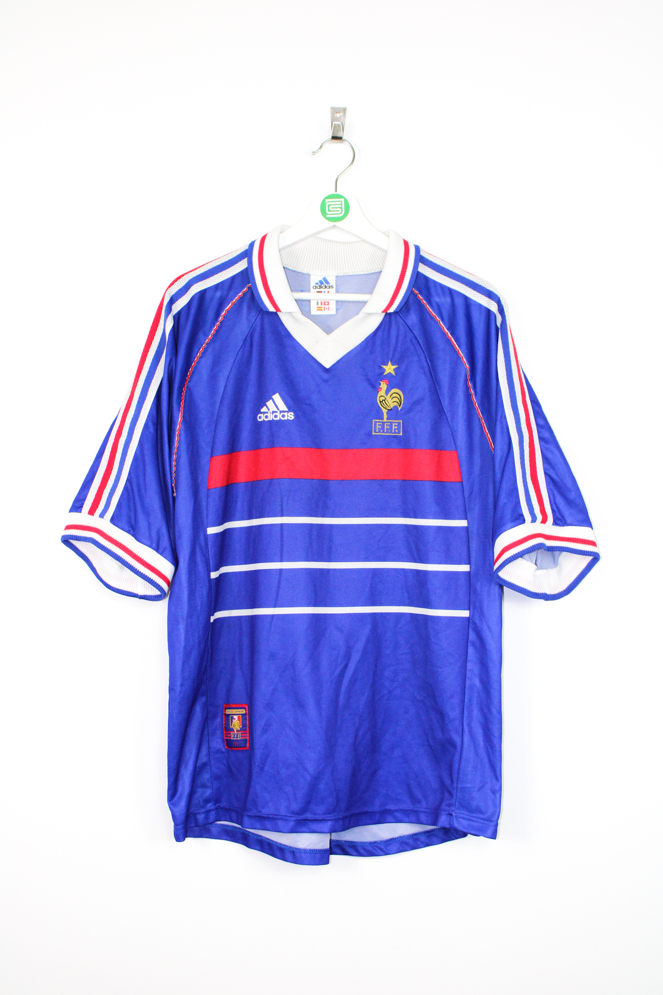 FRANCE 1998 HOME FOOTBALL SOCCER SHIRT JERSEY MAILLOT ORIGINAL