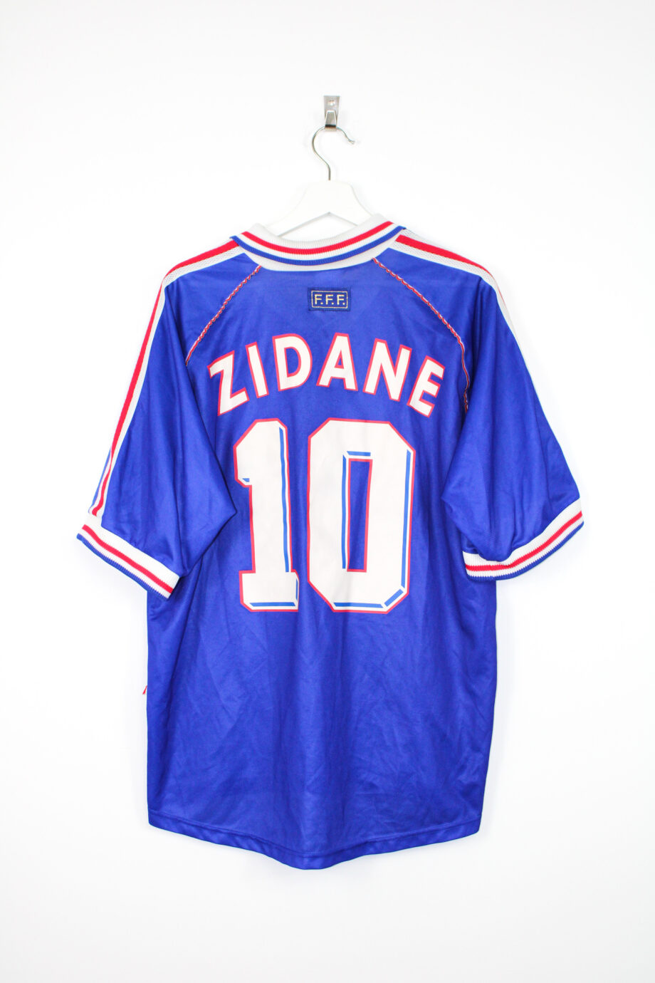 1998-00 France home jersey (#10 ZIDANE) - XL • RB - Classic Soccer Jerseys