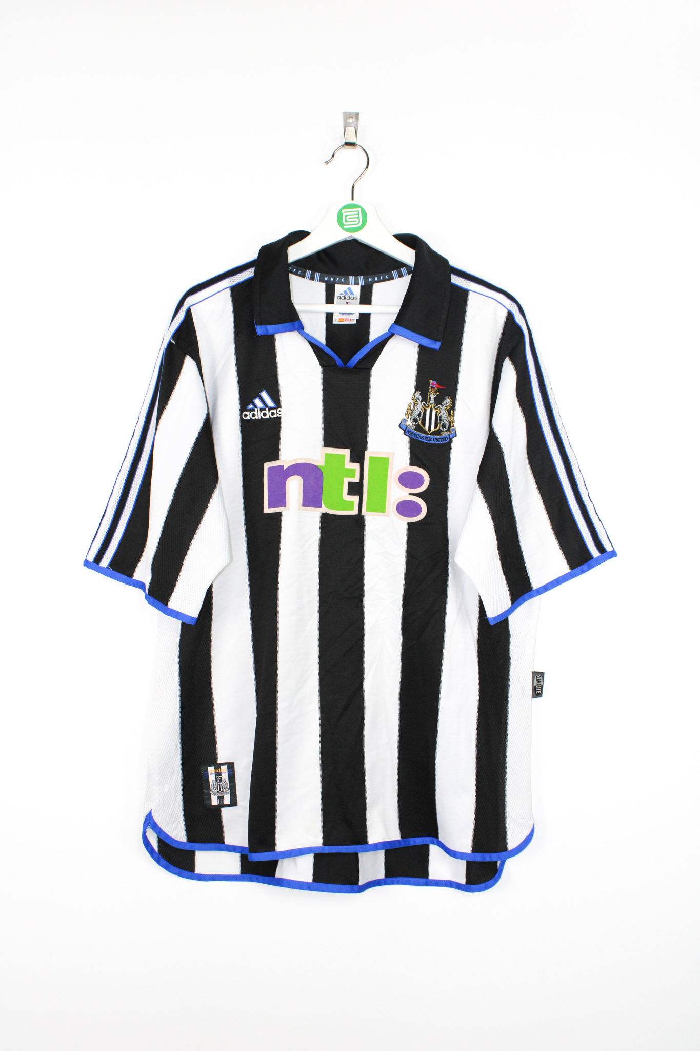 2000-01 Newcastle United home jersey - L • RB - Classic Soccer Jerseys