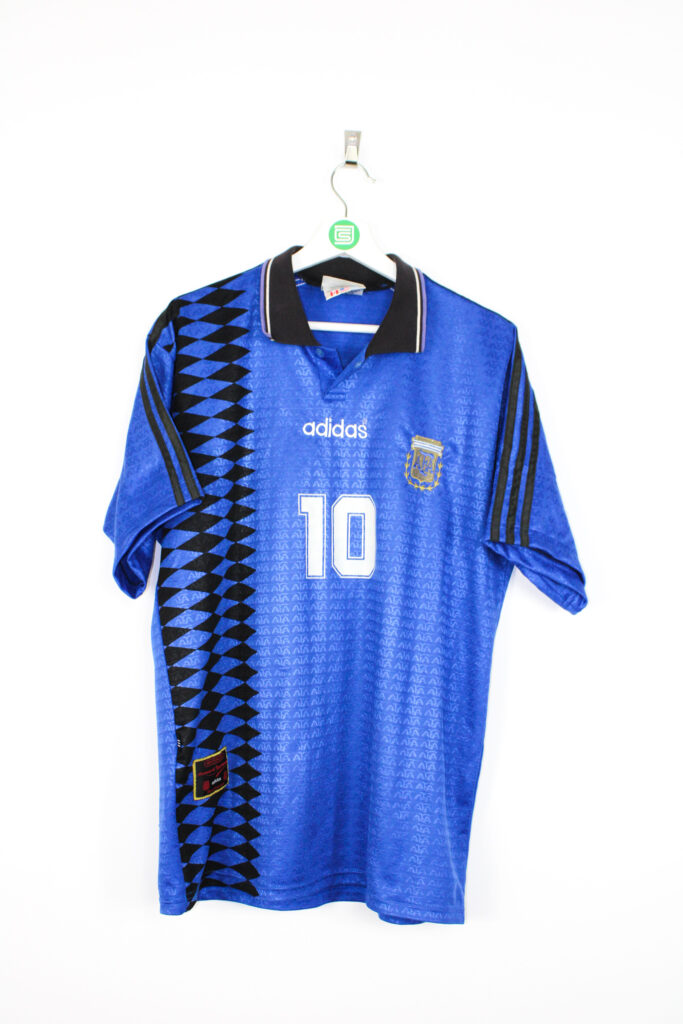 1994-95 Argentina away jersey (#10 MARADONA) - L • RB - Classic Soccer ...