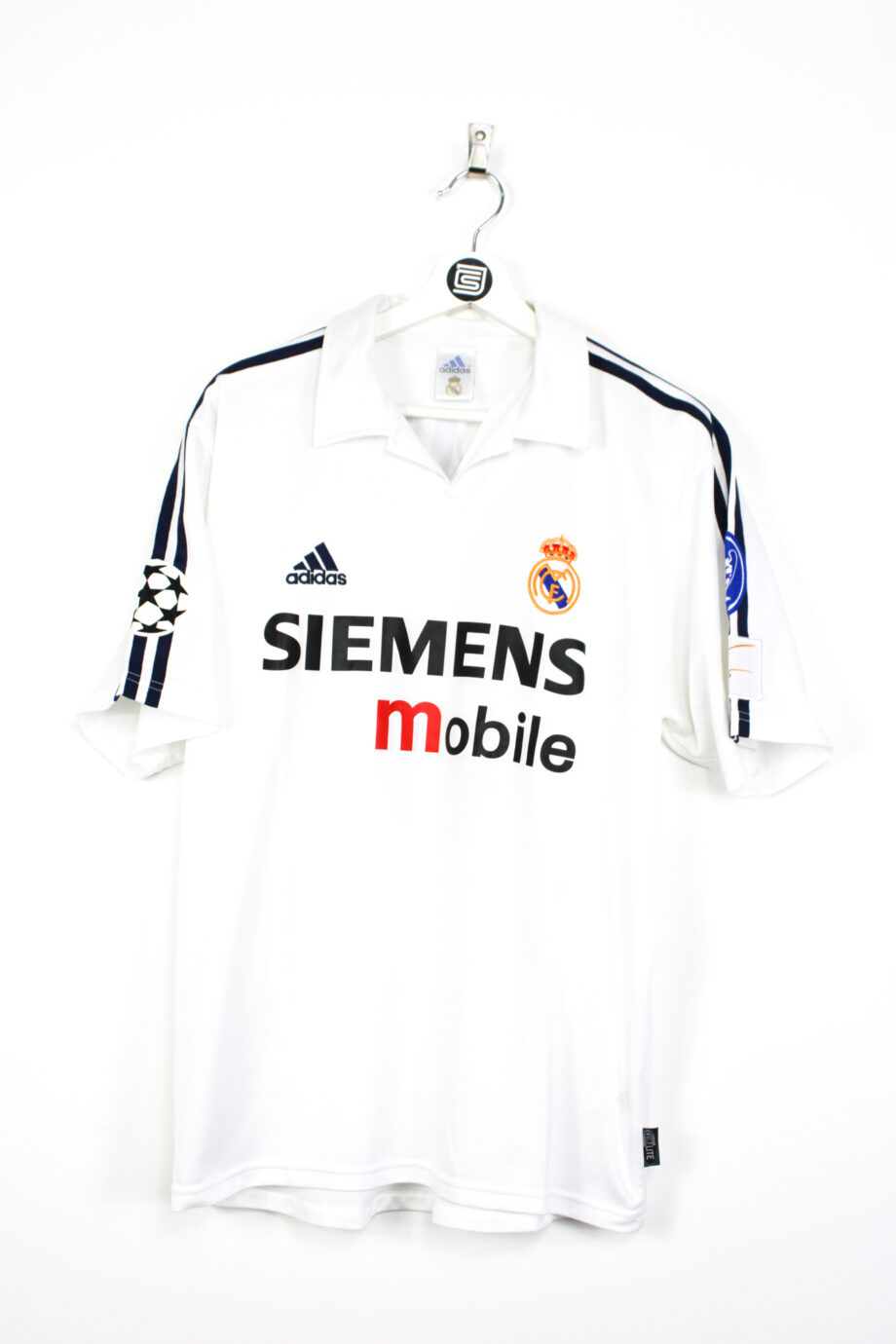 2002-03 Real Madrid *CENTENARY* CL home jersey (#5 ZIDANE) - M