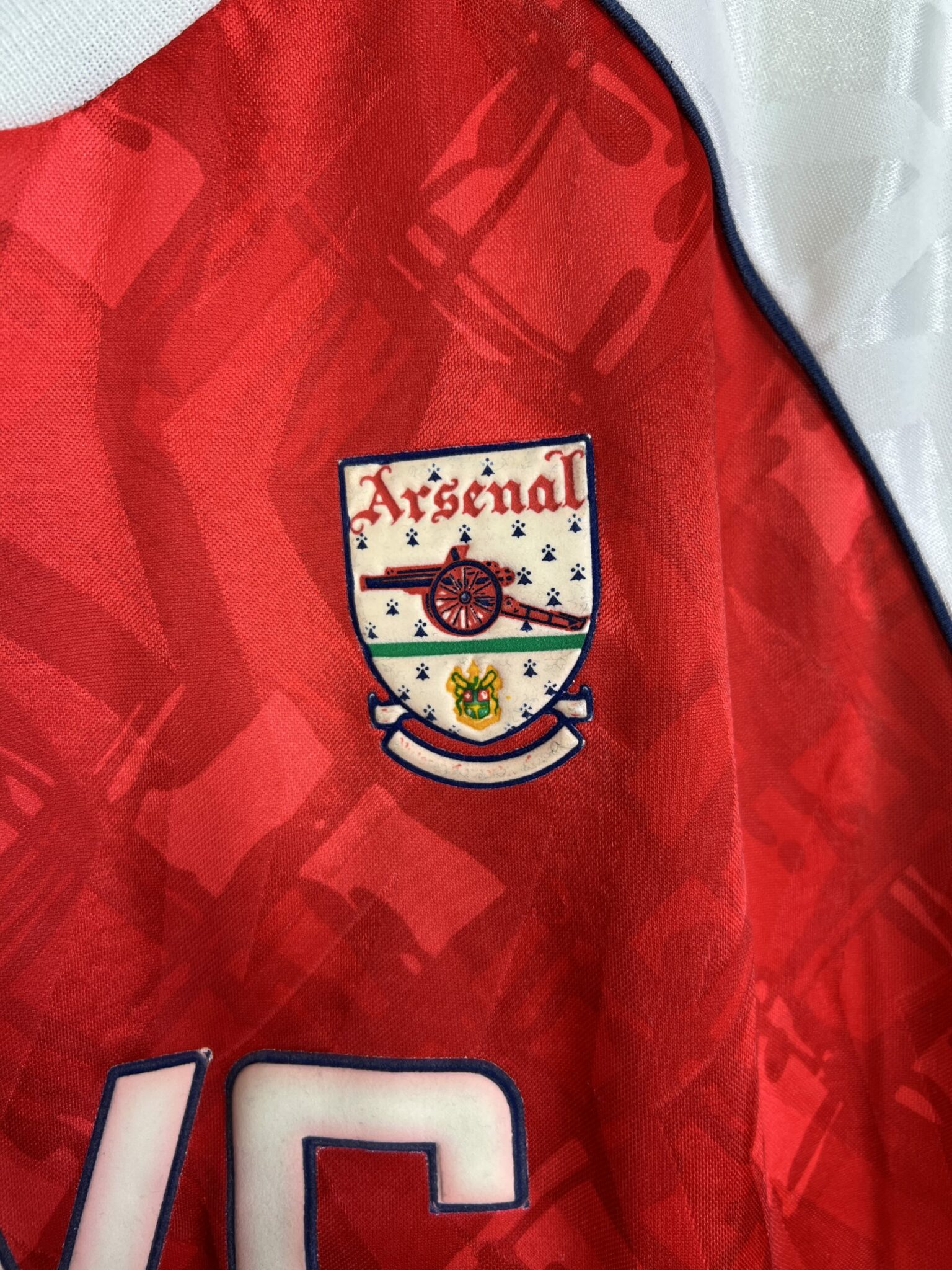Arsenal FC 1990/92 Official Remake Jersey Kit Home AFC Genuine Large H31143  Soccer Football