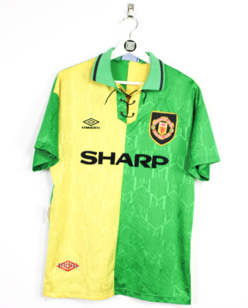 Manchester United Football Shirt 1992/1994 Jersey Size M Score
