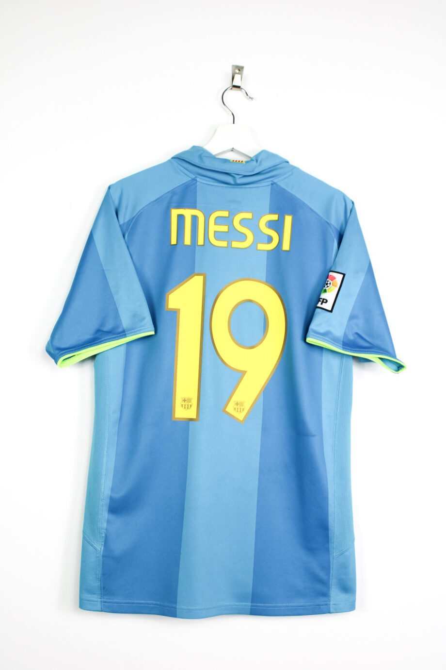 2007-08 FC Barcelona away jersey (#19 MESSI) - M