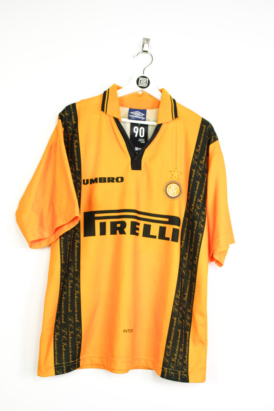 1996-97 Inter Milan third jersey (#14 SIMEONE) - XL