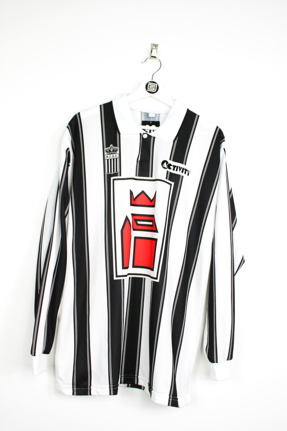 1995-96 Charleroi L/S *SIGNED* home jersey - XL