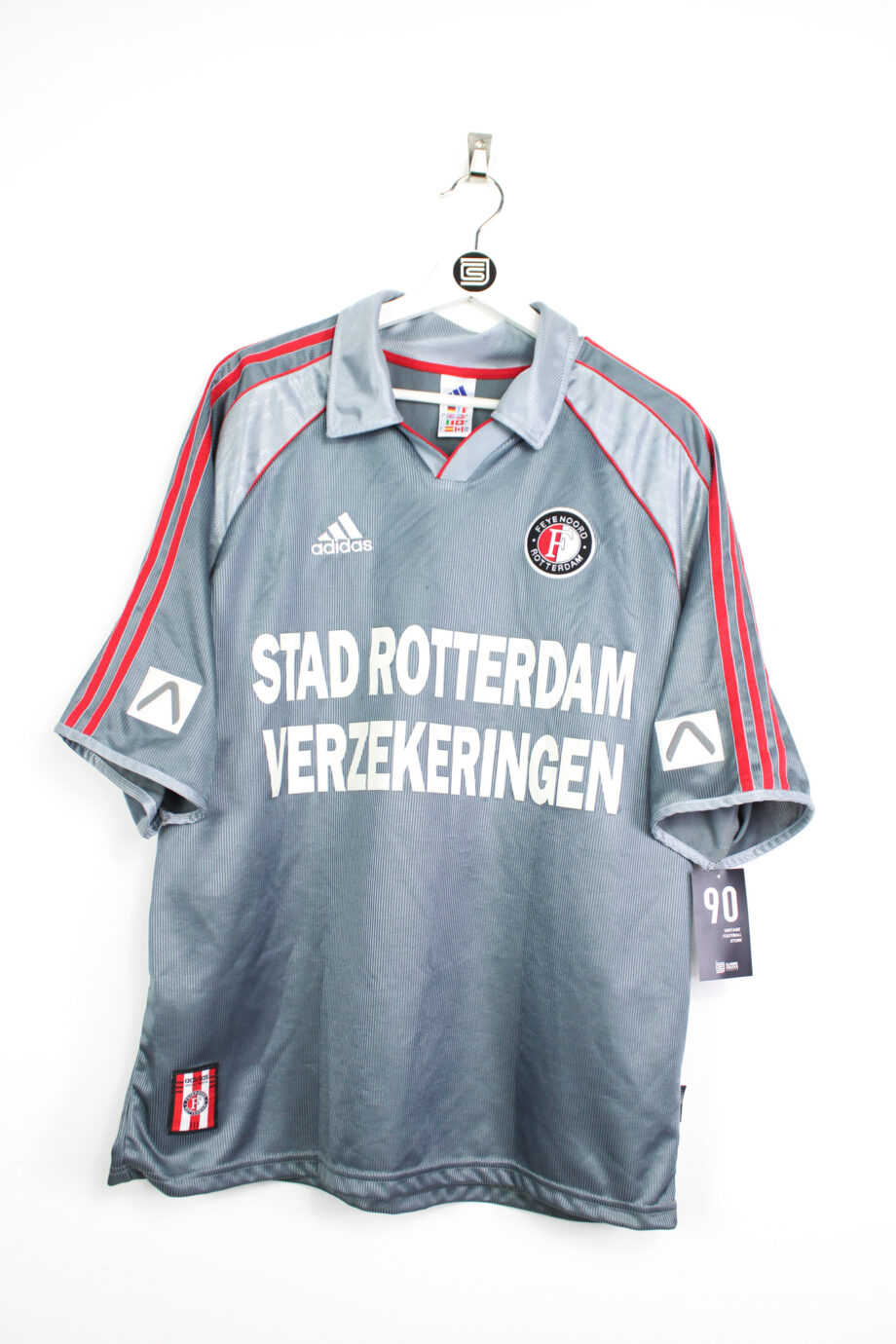 1999-00 Feyenoord away jersey (#5 VAN GASTEL) - L