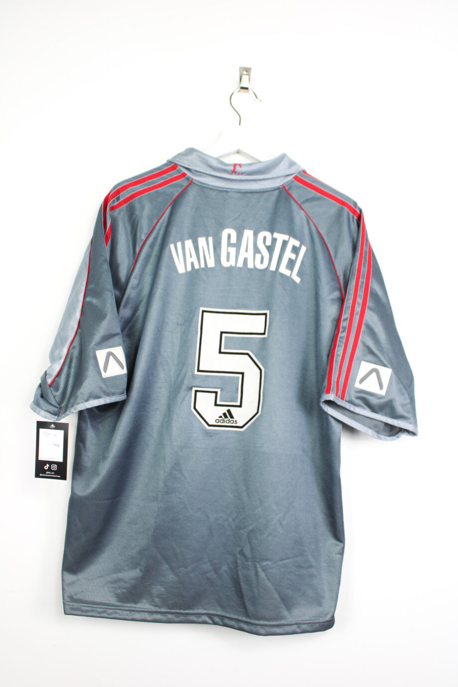 1999-00 Feyenoord away jersey (#5 VAN GASTEL) - L