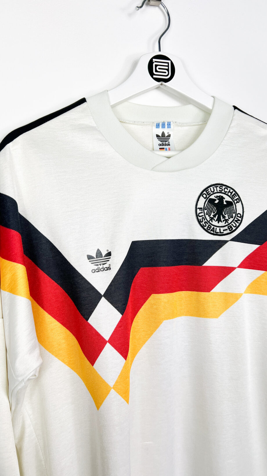 1989 West Germany *MATCH WORN* L/S home jersey (7 RIEDLE vs. Netherlands) - L