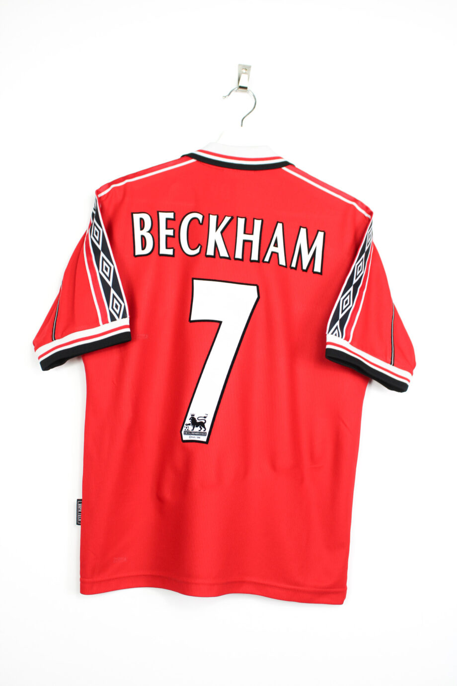 1998-00 Manchester United home jersey (#7 BECKHAM) - S