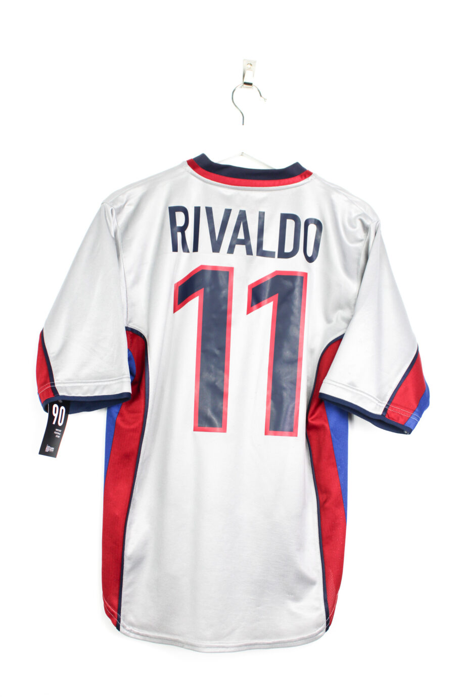 1999-01 FC Barcelona away jersey (#11 RIVALDO) - S