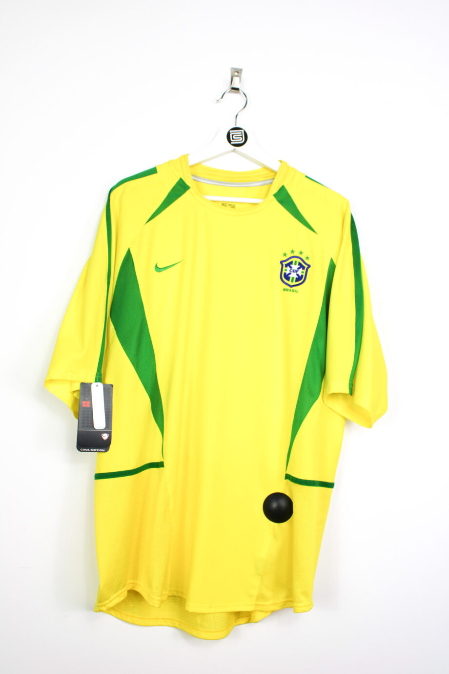 2002-04 Brazil *BNWT* home jersey (#9 RONALDO) - XL