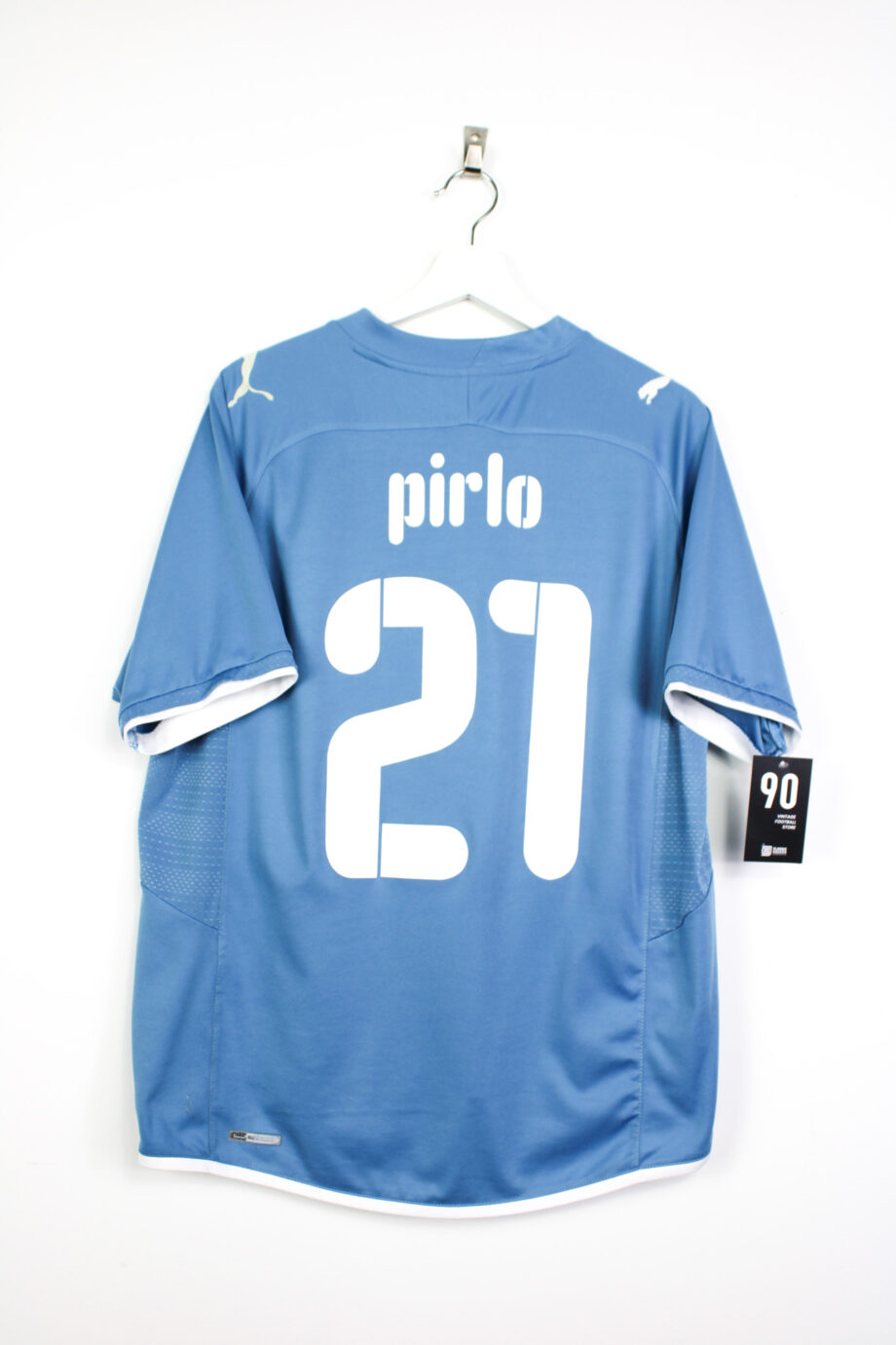 2009-10 Italy *CONFEDERATIONS CUP* home shirt (#21 PIRLO) - M/L