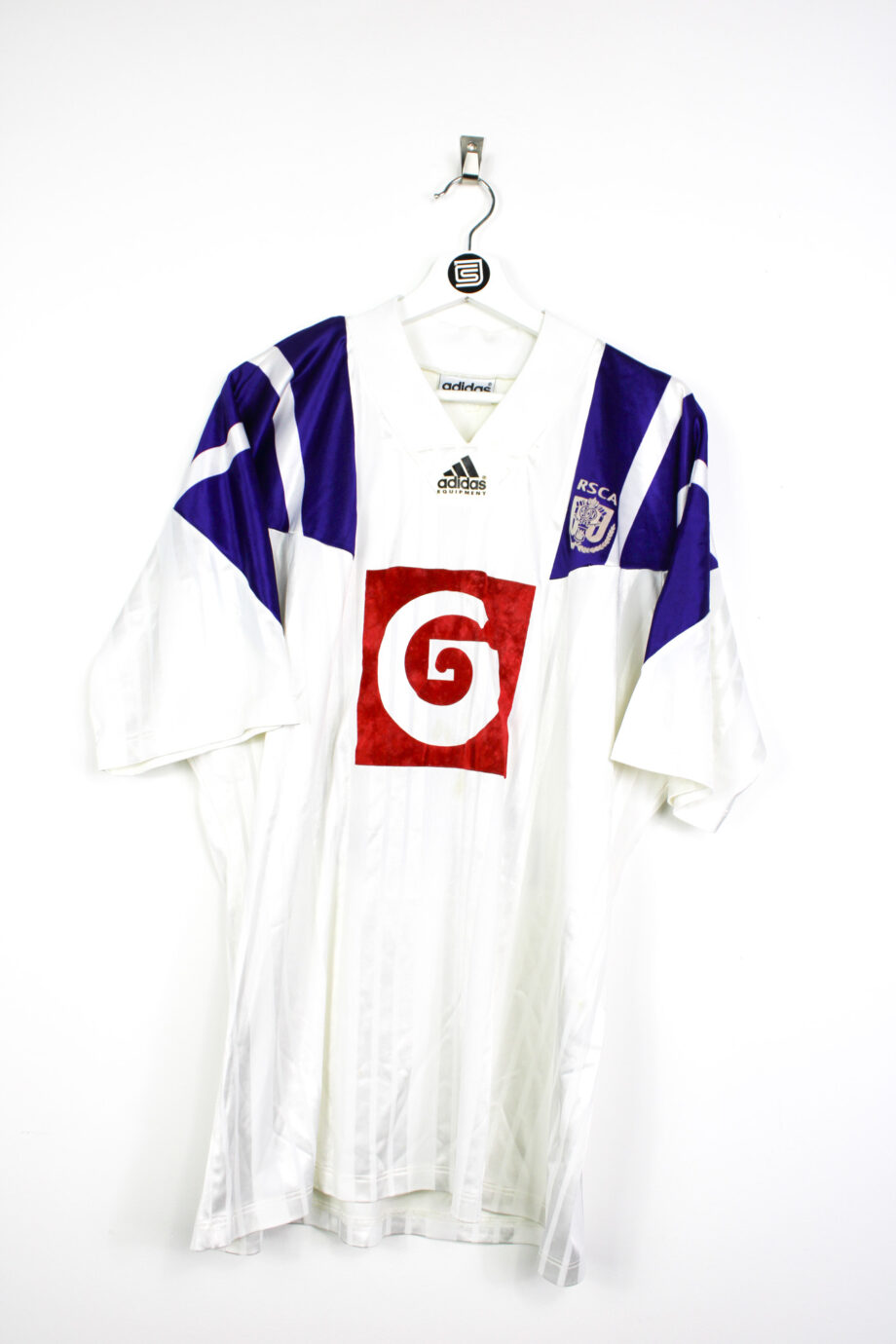 1992-93 RSC Anderlecht *MATCH WORN* UEFA CUP home jersey (#16) - XL