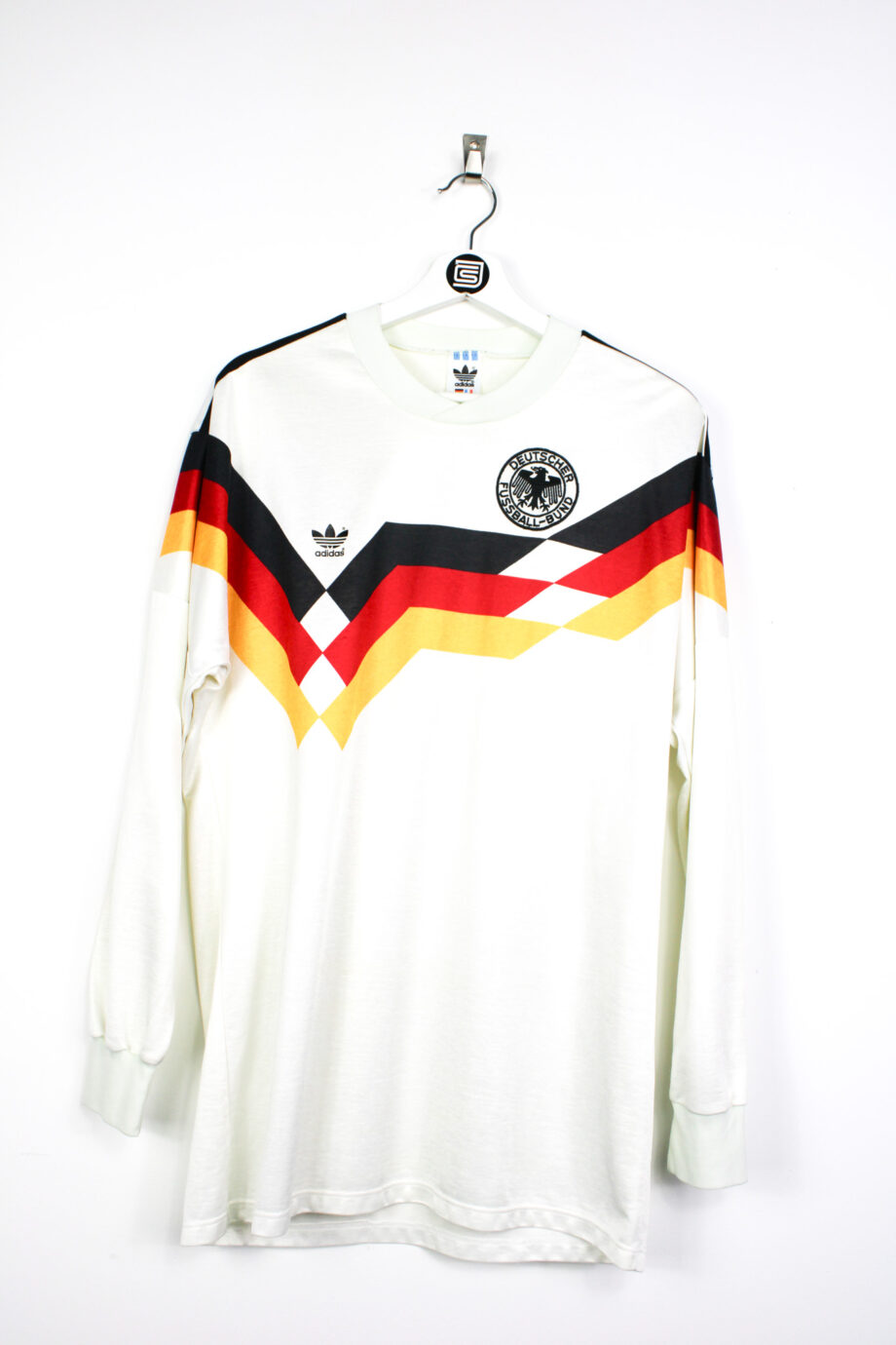 1989 West Germany *MATCH WORN* L/S home jersey (7 RIEDLE vs. Netherlands) - L