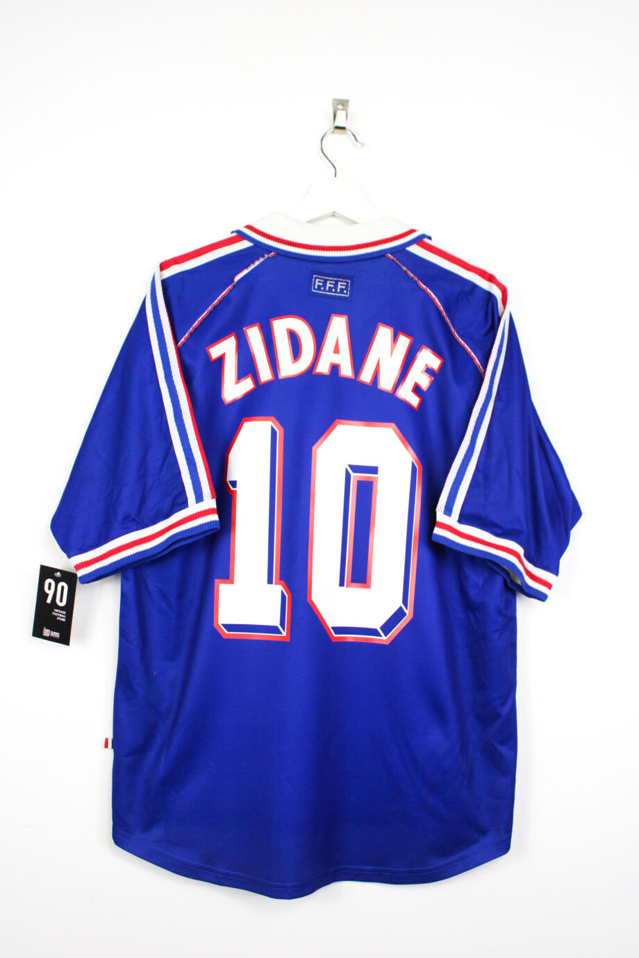 1998-00 France home jersey (#10 ZIDANE) - L