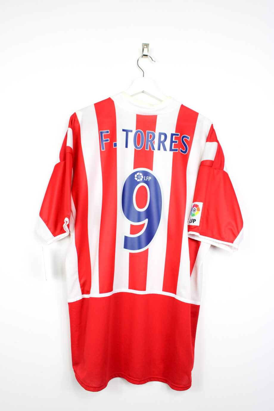 2002-03 Atletico Madrid home jersey (#9 F. TORRES) - XL