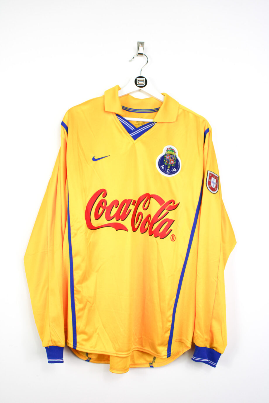 2000-01 FC Porto *MATCH ISSUE* L/S away jersey (#8) - L