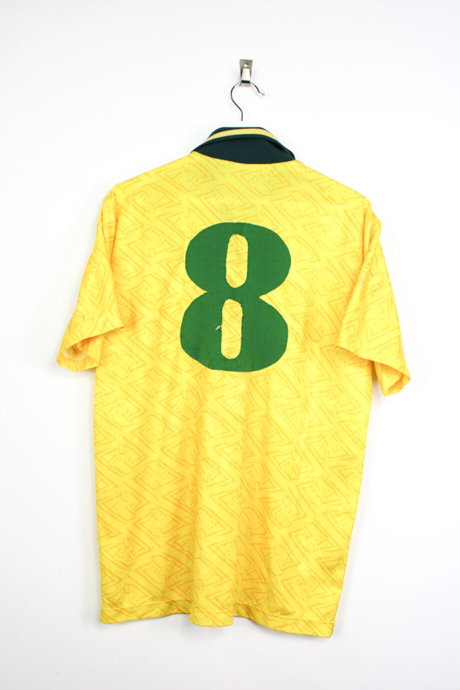 1991-93 Brazil *MATCH WORN* home jersey (#8 Luís Henrique) - L