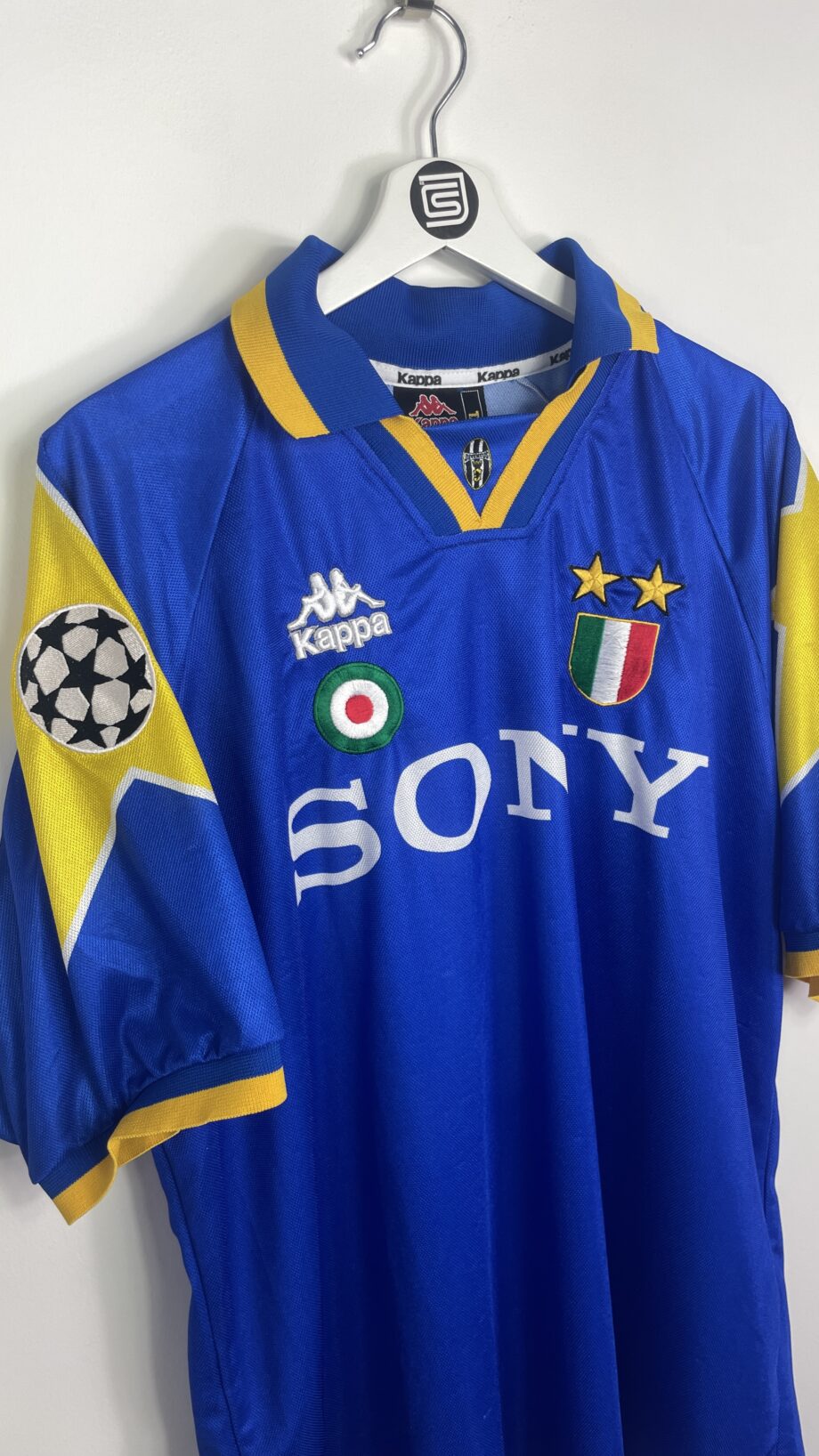 1995-96 Juventus *CHAMPIONS LEAGUE FINAL* away jersey (#10 DEL PIERO) - XL