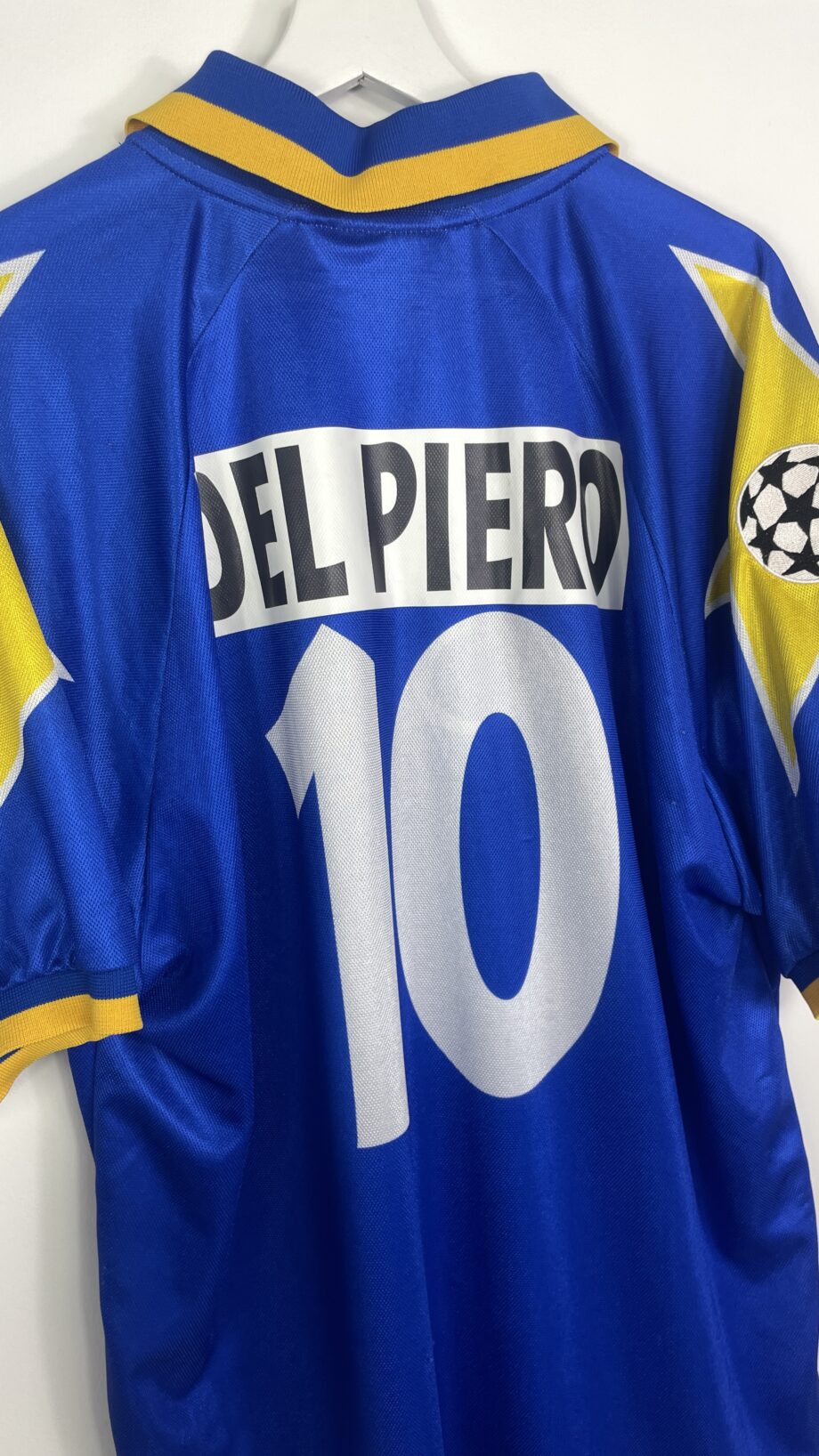 1995-96 Juventus *CHAMPIONS LEAGUE FINAL* away jersey (#10 DEL PIERO) - XL