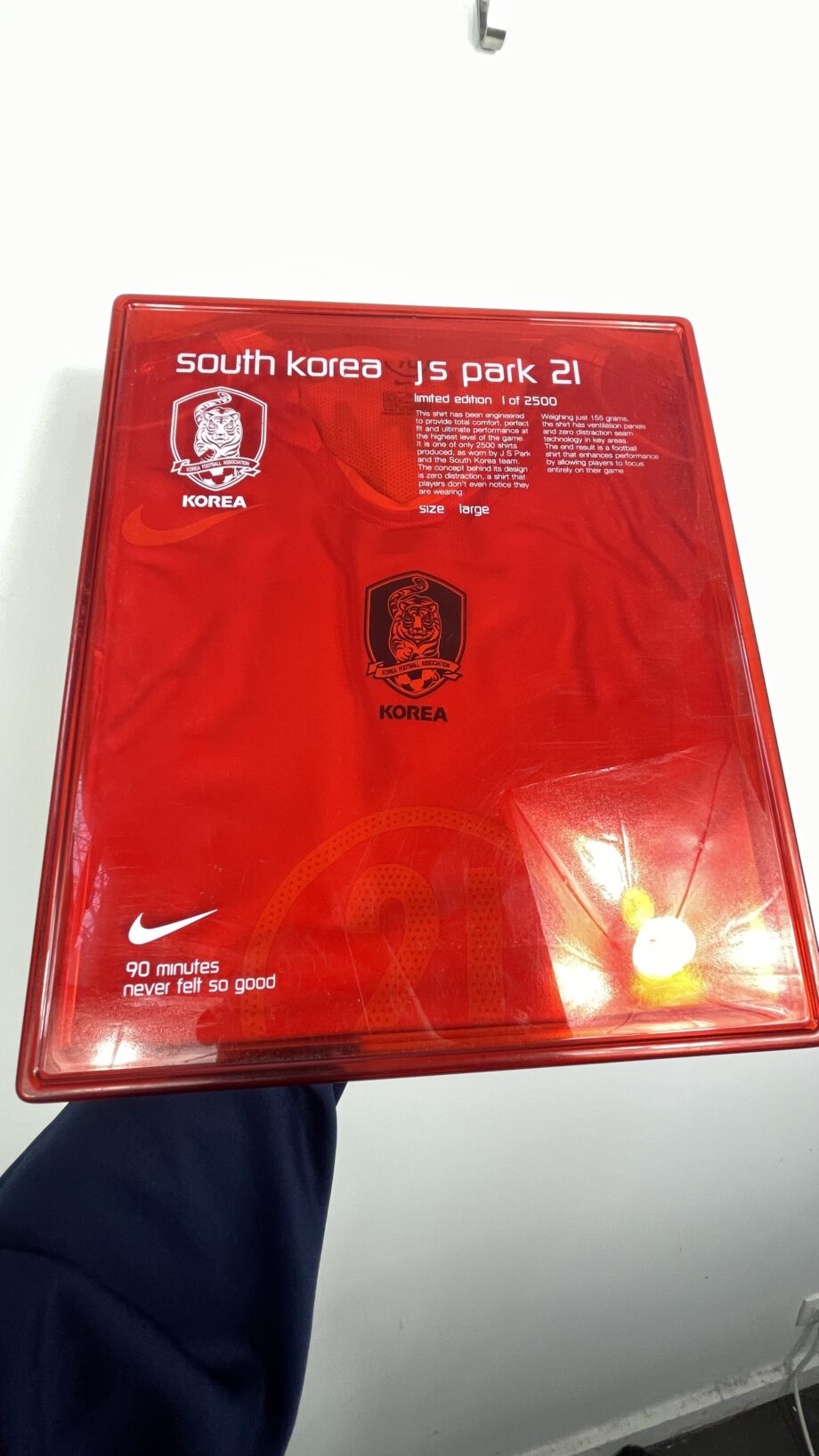 2004-06 South Korea *LIMITED EDITION* home jersey (#21 JS Park) - L