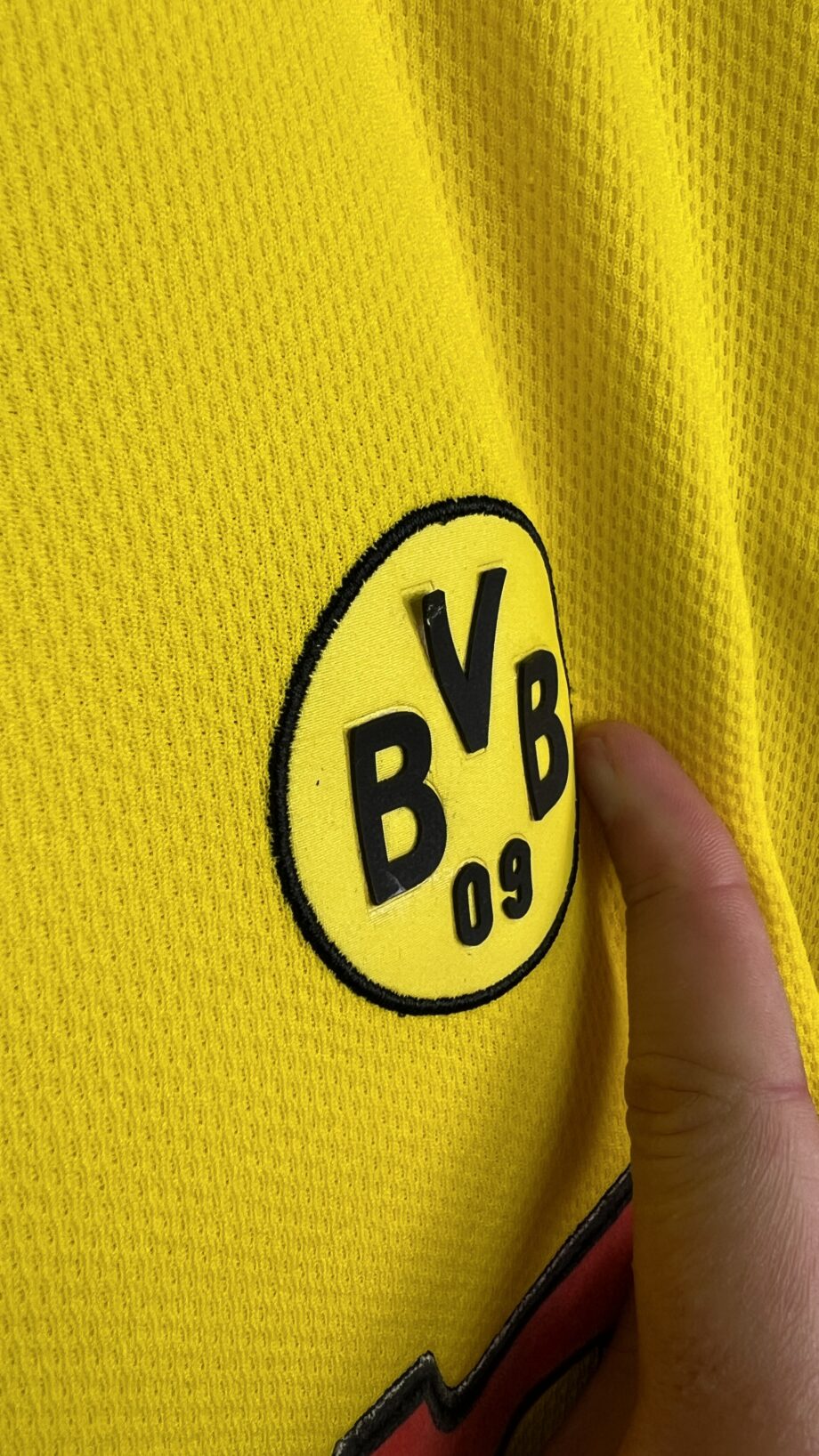 2002-03 Dortmund *MATCH ISSUE* home jersey (#12 EWERTHON) - L