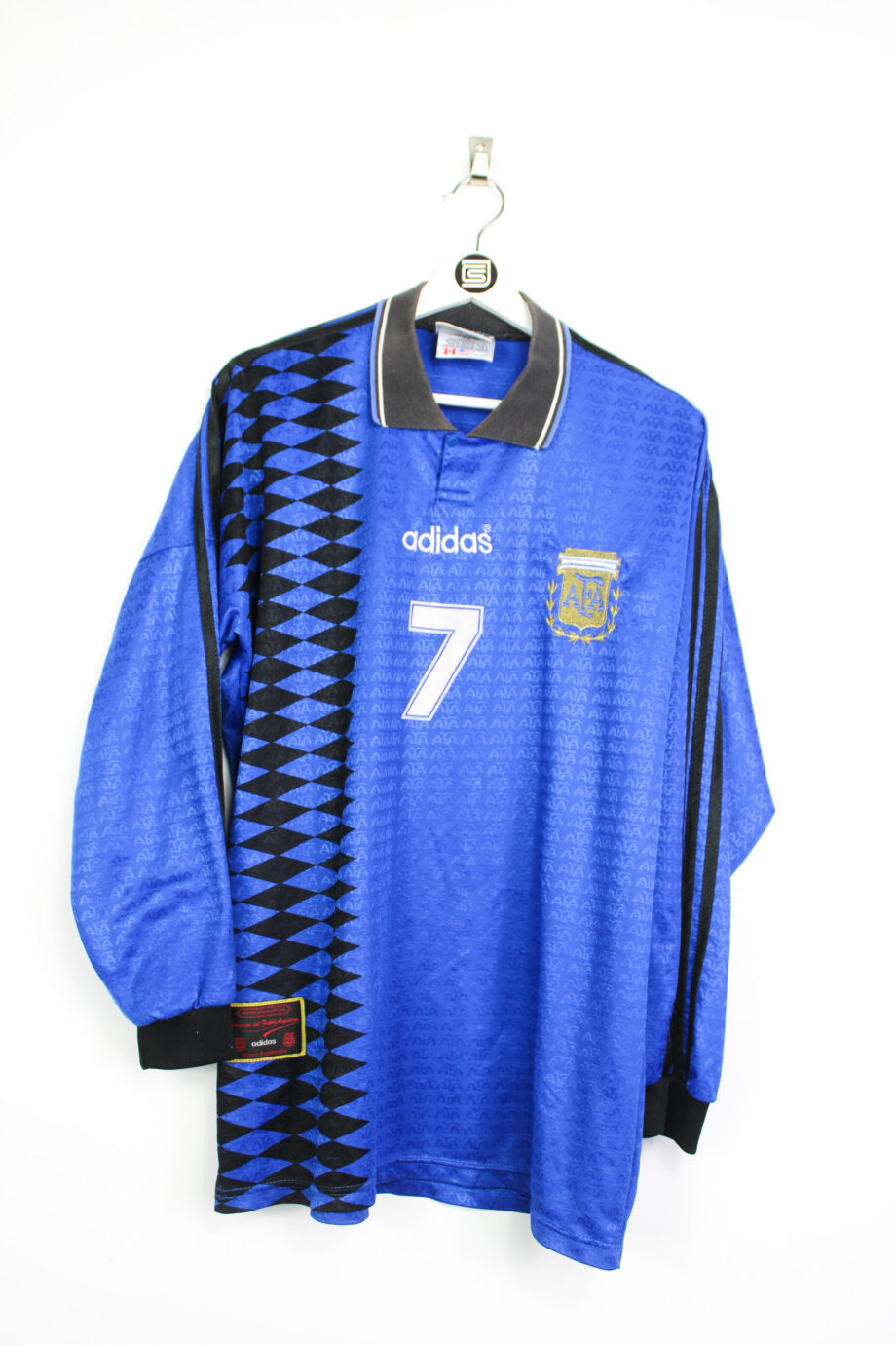 1994-95 Argentina L/S away jersey (#7) - L