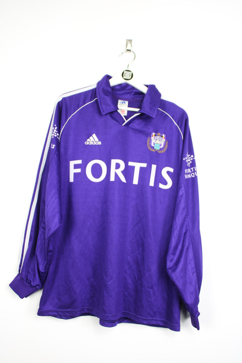 1999-00 RSC Anderlecht *MATCH ISSUE* L/S away jersey (#19 VERSTRAETEN) - XL