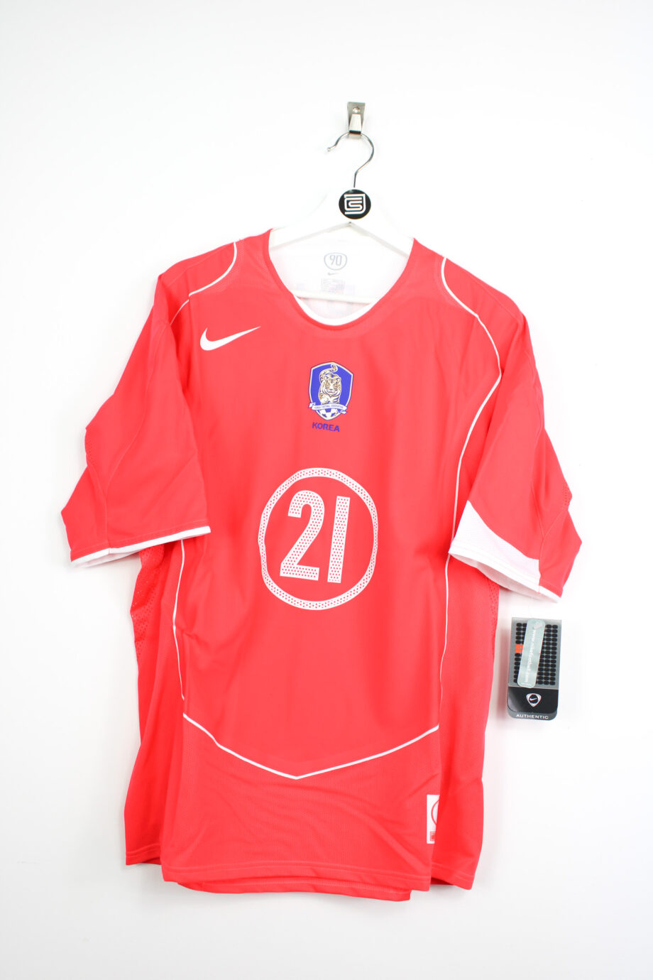 2004-06 South Korea *LIMITED EDITION* home jersey (#21 JS Park) - L