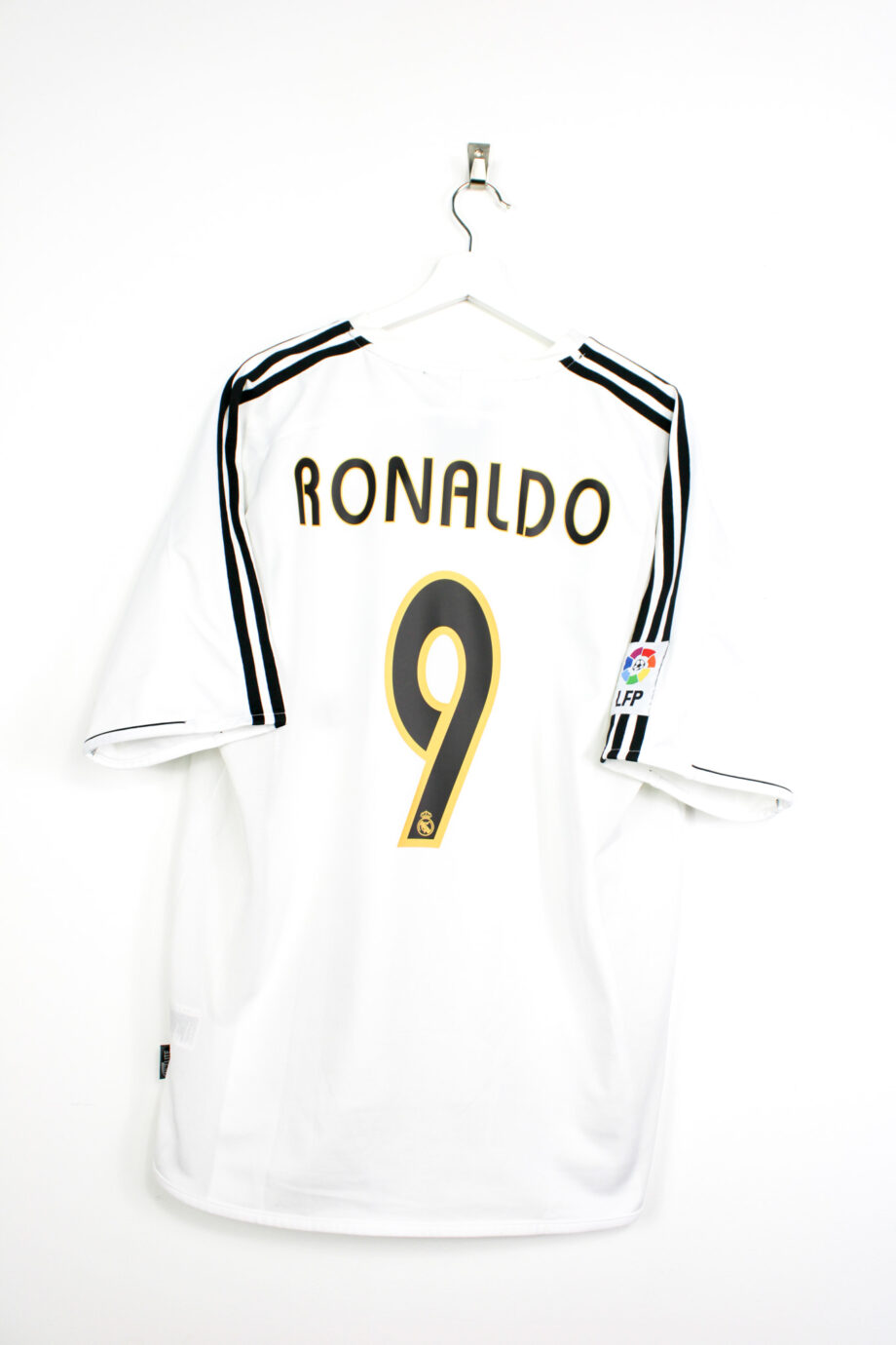 2003-04 Real Madrid home jersey (#9 RONALDO) - XL