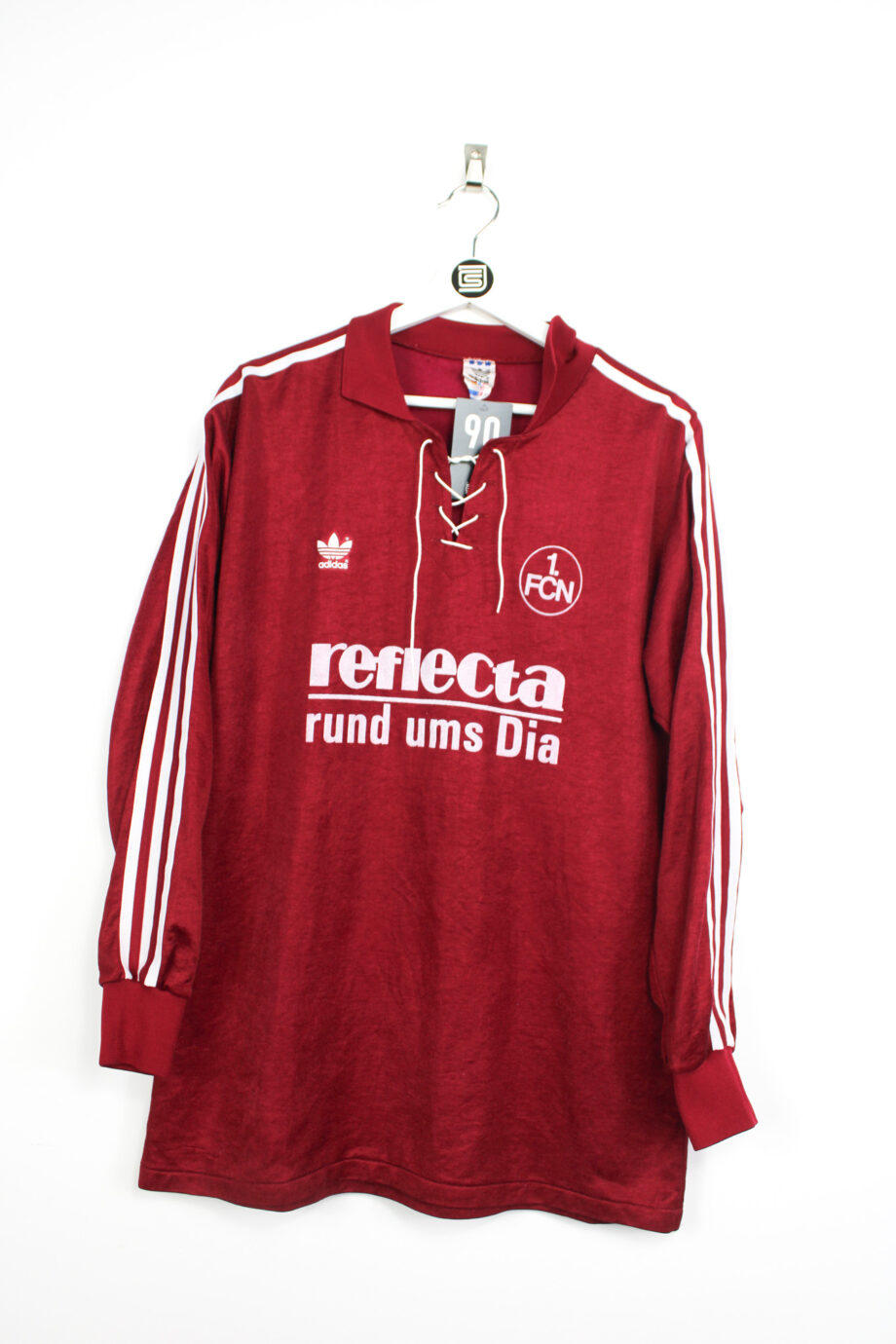 1990-92 FC Nürnberg L/S home jersey (#8 ) - L