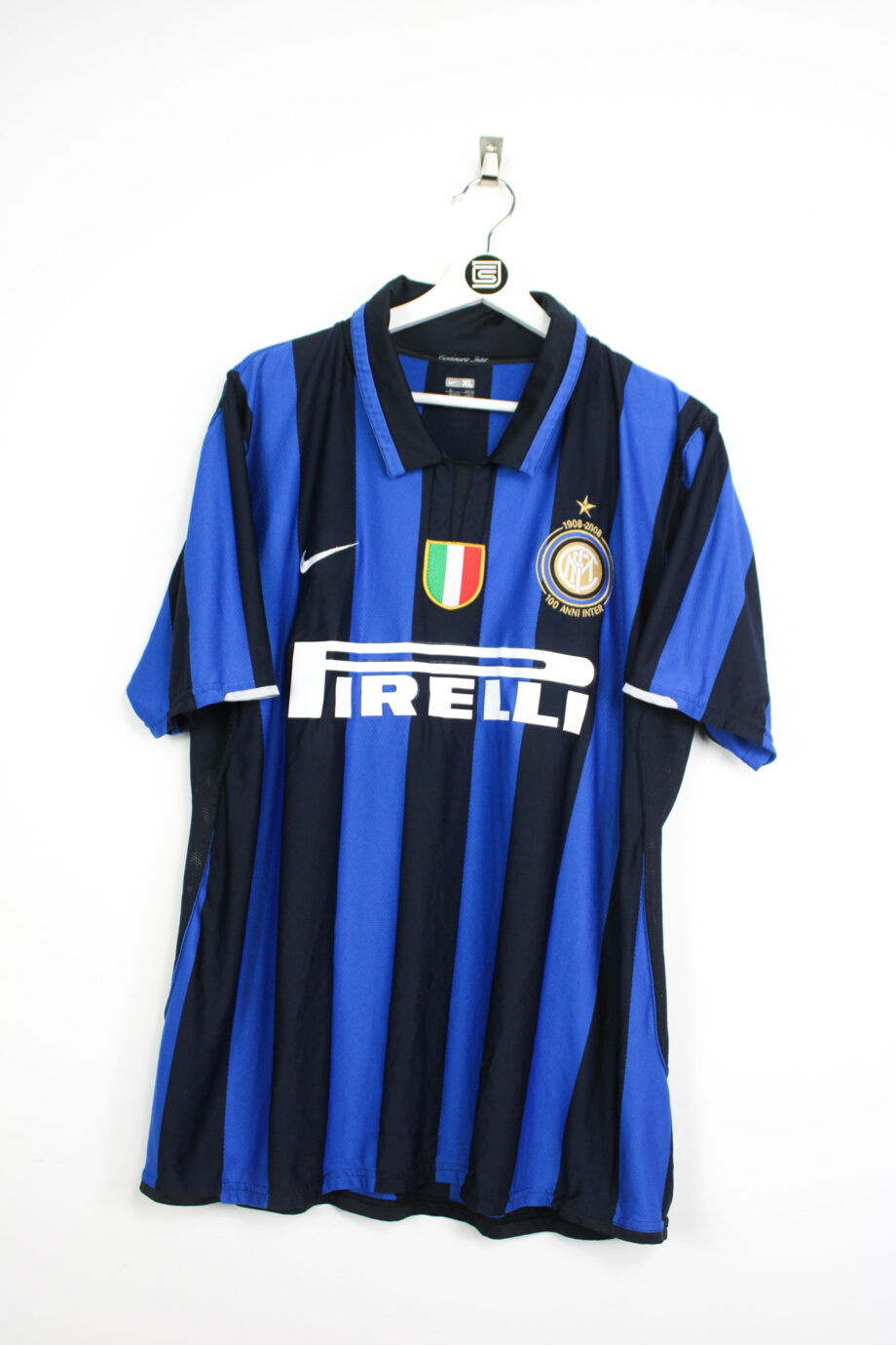 2007-08 Inter Milan *MATCH ISSUE* CENTENARY home jersey (#8 IBRAHIMOVIĆ) - XL