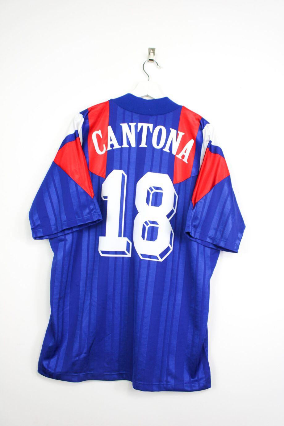 1992-94 France home jersey (#18 CANTONA) - XL